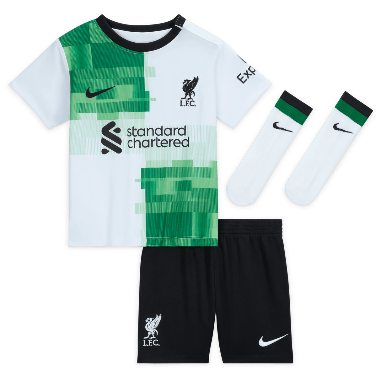 Liverpool Nike Away Stadium Kit - 2023-24 - Infant with Robertson 26 printing - Kit Captain