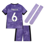 Liverpool Nike Third Stadium Kit 2023-24 - Little Kids with Thiago 6 printing - Kit Captain