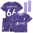 Liverpool Nike Third Stadium Mini Kit 2023-24 - Infant with Alexander-Arnold 66 printing - Kit Captain