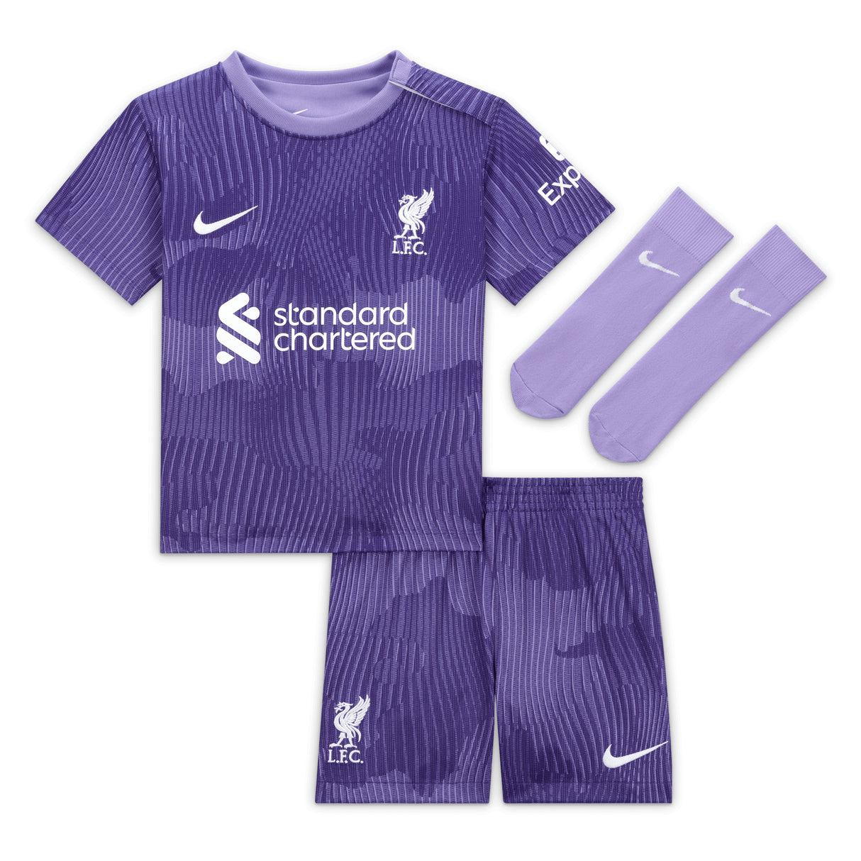 Liverpool Nike Third Stadium Mini Kit 2023-24 - Infant with Diogo J. 20 printing - Kit Captain