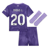 Liverpool Nike Third Stadium Mini Kit 2023-24 - Infant with Diogo J. 20 printing - Kit Captain