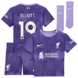 Liverpool Nike Third Stadium Mini Kit 2023-24 - Infant with Elliott 19 printing - Kit Captain