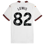 Manchester City Puma Away Authentic Shirt 2023-24 with Lewis 82 printing - Kit Captain