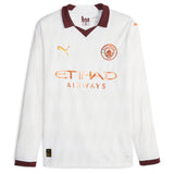 Manchester City Puma Away Shirt 2023-24 - Long Sleeve - Kids with Grealish 10 printing - Kit Captain