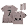 Tottenham Hotspur Nike Third Stadium Kit 2023-24 - Infant with Son 7 printing - Kit Captain