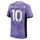 Liverpool Nike Third Dri-Fit Adv Match Shirt 2023-24 with Mac Allister 10 printing - Kit Captain