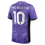 Liverpool Nike Third Stadium Shirt 2023-24 - Kids with Mac Allister 10 printing - Kit Captain