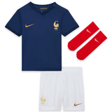 France Home Stadium Kit 2022 - Infants - Aurélien Tchouameni 8 - Kit Captain