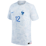 France Away Match Shirt 2022 - Randal Kolo Muani 12 - Kit Captain