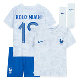 France Away Stadium Kit 2022 - Infants - Randal Kolo Muani 12 - Kit Captain