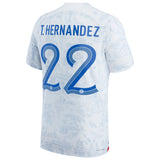 France Away Match Shirt 2022 - Theo Hernández 22 - Kit Captain