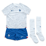 France Away Stadium Kit 2022 - Little Kids with Kamara 19 printing - Kit Captain