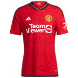 Manchester United EPL adidas Home Authentic Shirt 2023-24 - with Mount 7  printing - Kit Captain