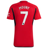 Manchester United EPL adidas Home Shirt 2023-24 - with Mount 7 printing - Kit Captain