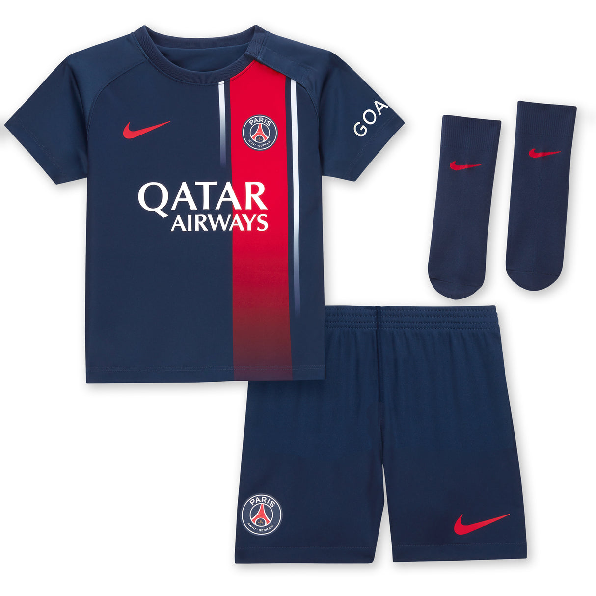 Paris Saint-Germain Nike Home Stadium Kit 2023-24 - Infant with M.Asensio 11 printing - Kit Captain