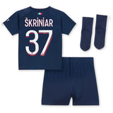 Paris Saint-Germain Nike Home Stadium Kit 2023-24 - Infant with Škriniar 37 printing - Kit Captain