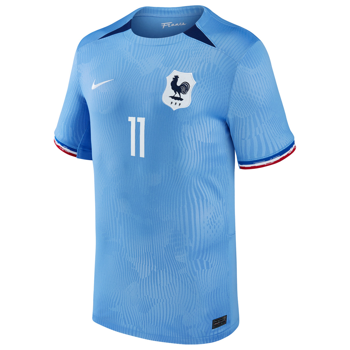 France Women Nike Home Stadium Shirt 2023-24 - Mens with Diani 11 printing - Kit Captain