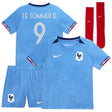 France Women Nike Home Stadium Kit 2023-24 - Little Kids with Le Sommer D 9 printing - Kit Captain