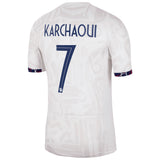 France Women Nike Away Stadium Shirt 2023-24 - Mens with Karchaoui 7 printing - Kit Captain