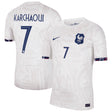 France Women Nike Away Stadium Shirt 2023-24 - Mens with Karchaoui 7 printing - Kit Captain