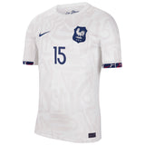 France Women's Women's Nike Away Stadium Shirt 2023-24 - Mens - Kenza Dali 15 - Kit Captain