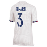 France Women Nike Away Stadium Shirt 2023-24 - Kids with Renard 3 printing - Kit Captain