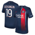 Paris Saint-Germain Nike Home Stadium Shirt 2023-24 with Lee Kang In 19 printing - Kit Captain