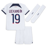 Paris Saint-Germain Nike Away Stadium Kit 2023-24 - Little Kids with Lee Kang In 19 printing - Kit Captain