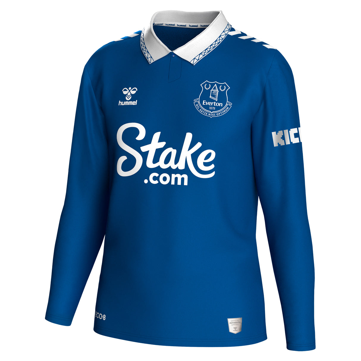 Everton Hummel Home Shirt 2023-24 - Long Sleeve - With Young 18 Printing - Kit Captain