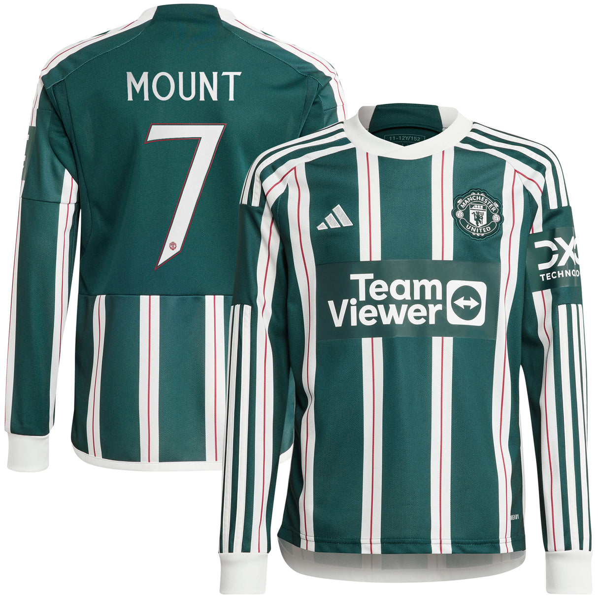 Manchester United Cup Away Shirt 2023-24 - Kids - Long Sleeve with B.Fernandes 8 printing - Kit Captain