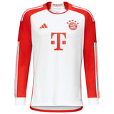 FC Bayern adidas Home Shirt 2023-24 - Long Sleeve - With Minjae 3 Printing - Kit Captain