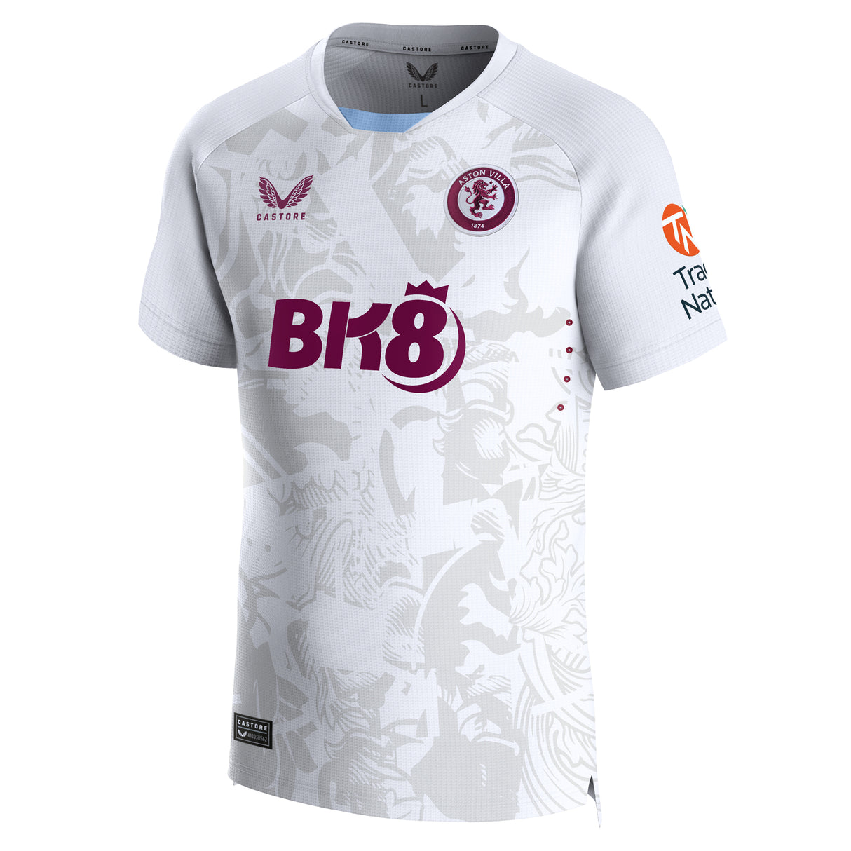 Aston Villa Away Pro Shirt 2023-24 with Pau 14 printing - Kit Captain