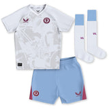 Aston Villa Away Infant Kit 2023-24 with Tielemans 8 printing - Kit Captain