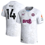 Aston Villa Away Shirt 2023-24 with Pau 14 printing - Kit Captain