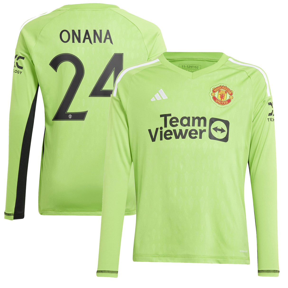 Manchester United Cup Home Goalkeeper Shirt 2023-24 - Kids with Onana 24 printing - Kit Captain