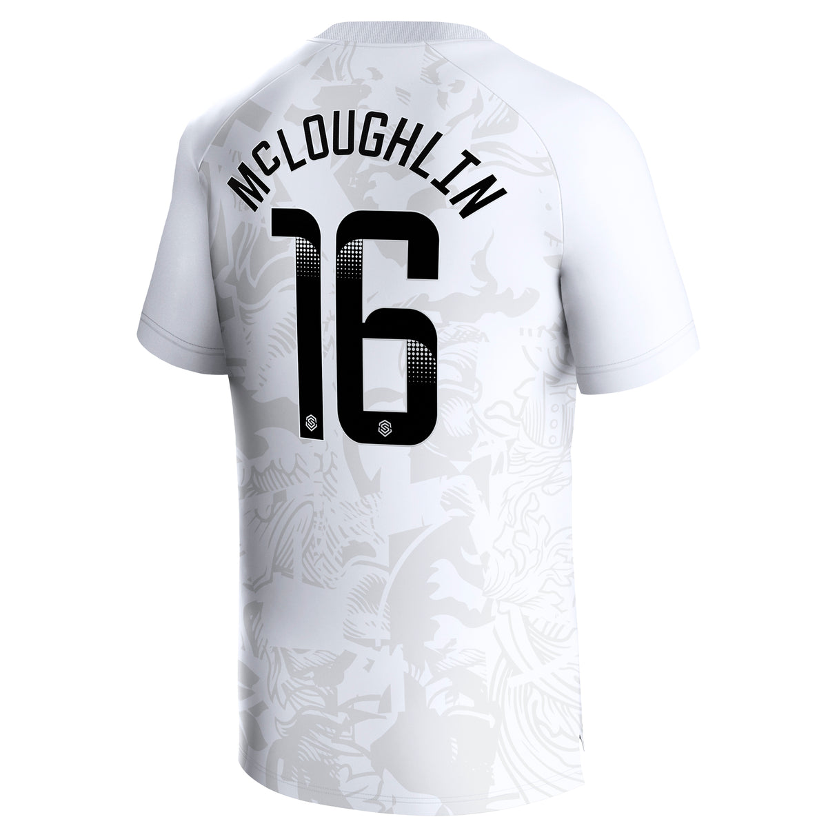 Aston Villa Castore WSL Away Shirt 2023-24 - Kids with McLoughlin 16 printing - Kit Captain