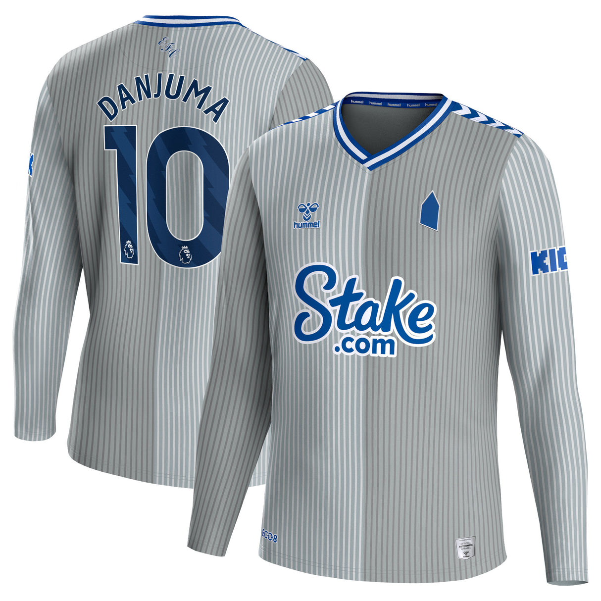 Everton Hummel Third Shirt 2023-24 - Long Sleeve with Danjuma 10 printing - Kit Captain