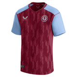 Aston Villa Castore Home Shirt 2023-24 - Kids with Diaby 19 printing - Kit Captain