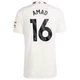 Manchester United EPL adidas Third Authentic Shirt 2023-24 -  With Amad Diallo 16 Printing - Kit Captain