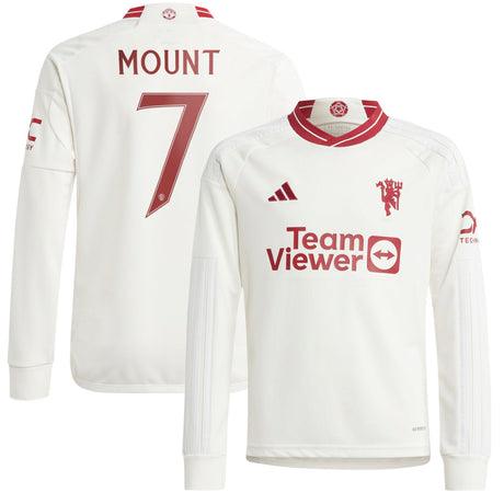 Manchester United Cup Third Shirt 2023-24 - Kids - Long Sleeve with Mount 7 printing - Kit Captain