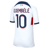 Paris Saint-Germain Nike Away Stadium Shirt 2023-24 - Kids With O.Dembélé 10 Printing - Kit Captain