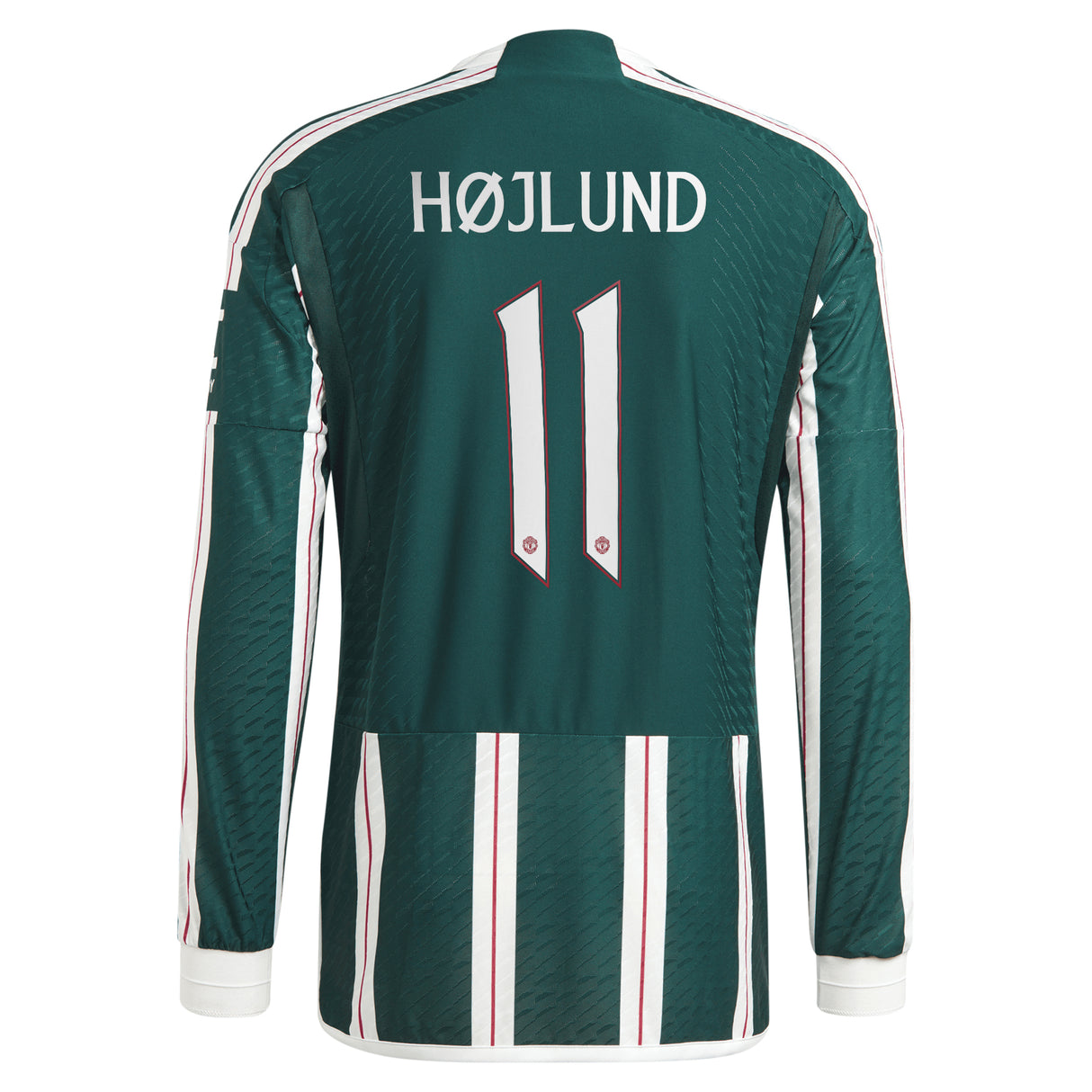 Manchester United Cup Away Authentic Shirt 2023-24 - Long sleeve with Højlund 11 printing