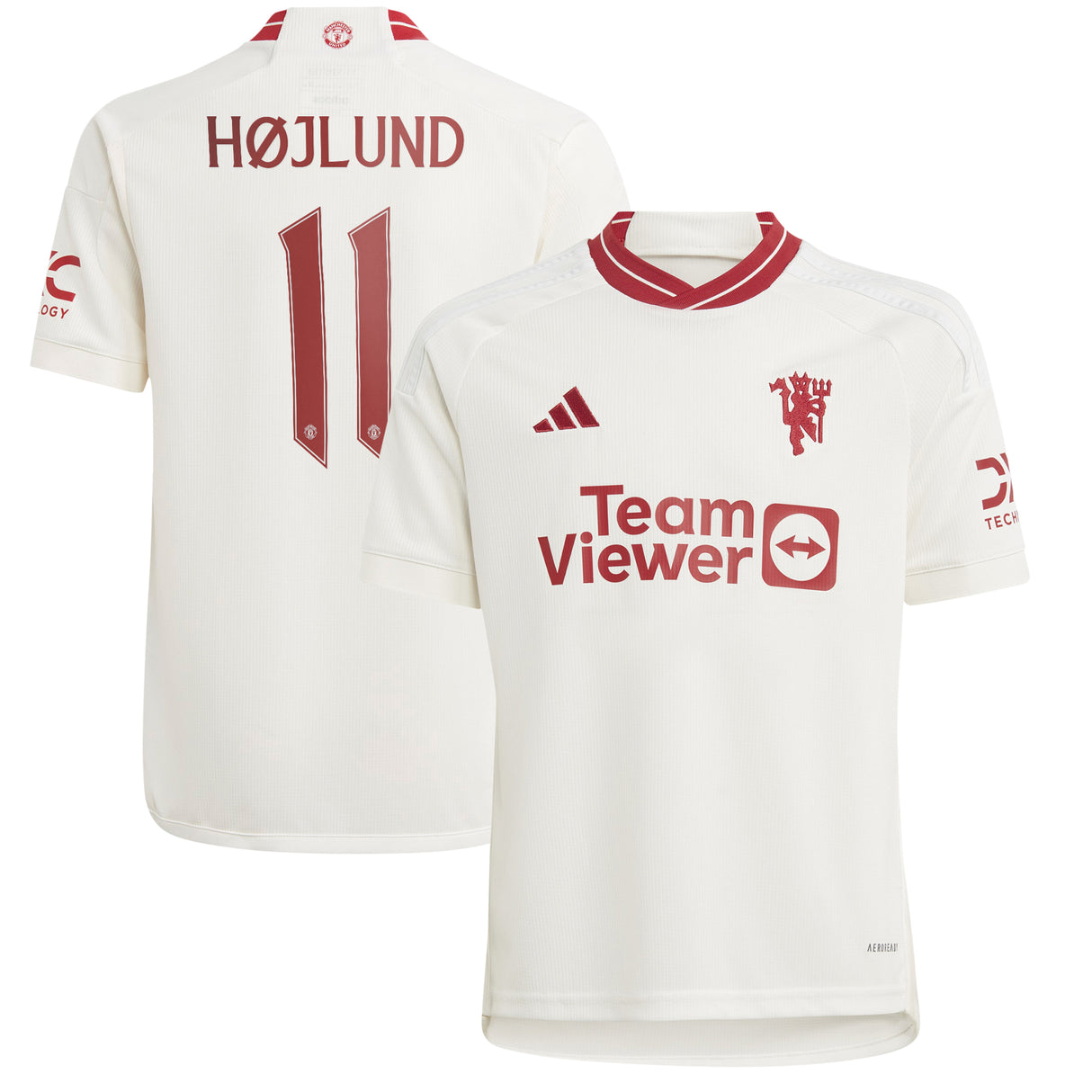 Manchester United Cup Third Shirt 2023-24 - Kids with Højlund 11 printing - Kit Captain