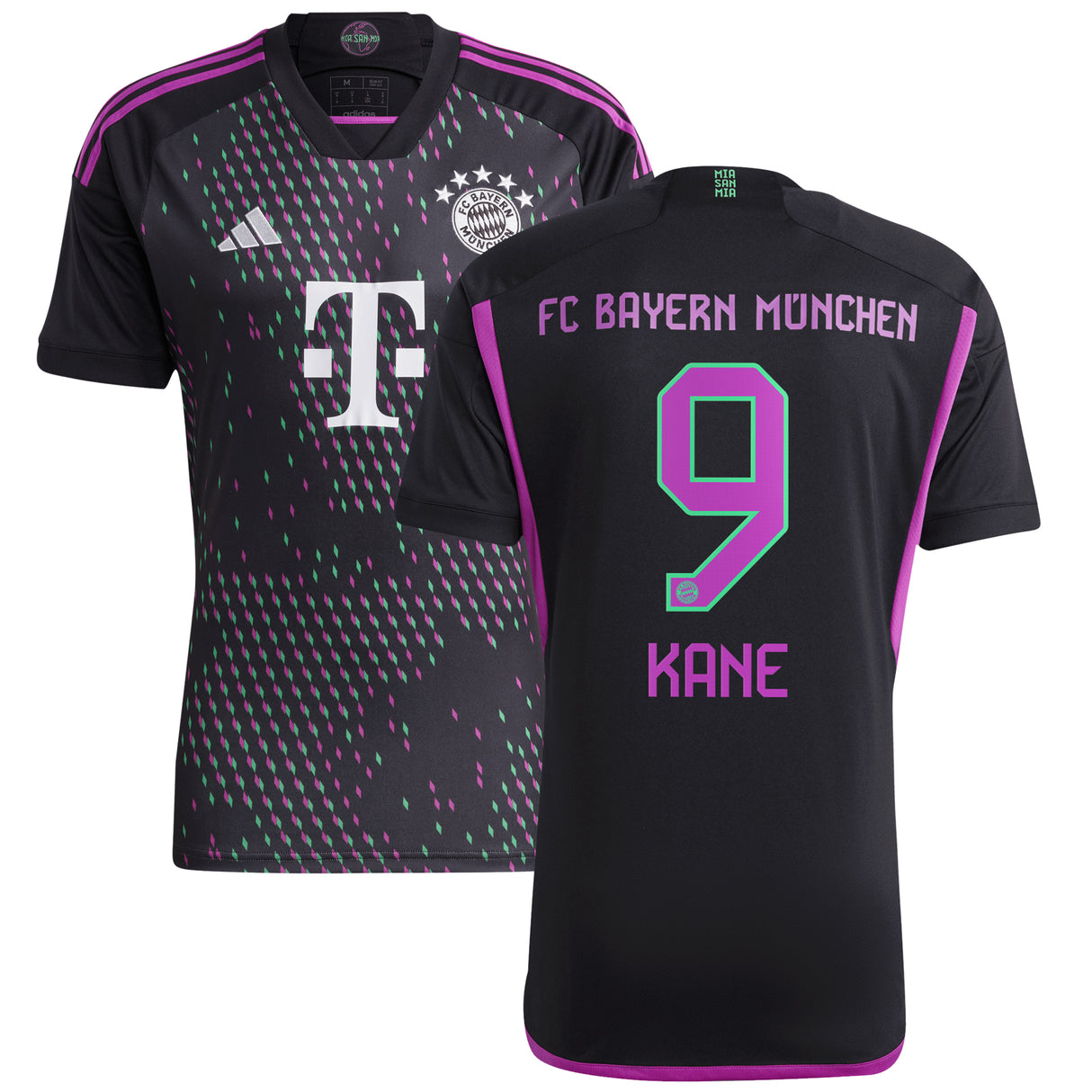 FC Bayern adidas Away Shirt 2023-24 - Harry Kane 9 - Kit Captain