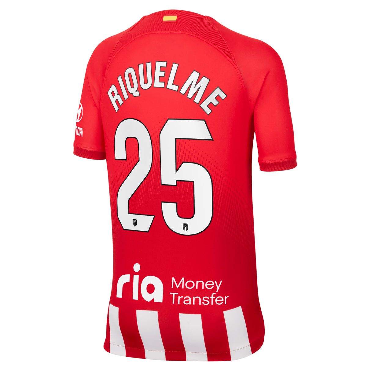 Atlético de Madrid Nike Home Stadium Shirt 2023-24 - Kids with Riquelme 25 printing - Kit Captain