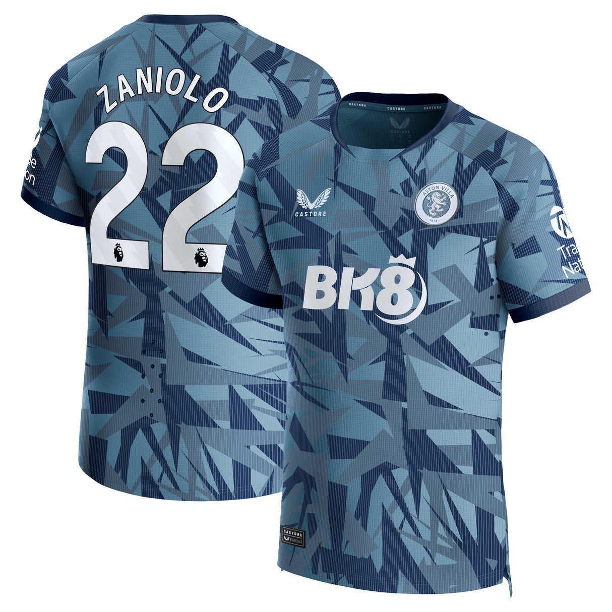 Aston Villa Third Pro Shirt 2023-24 with Zaniolo 22 printing - Kit Captain