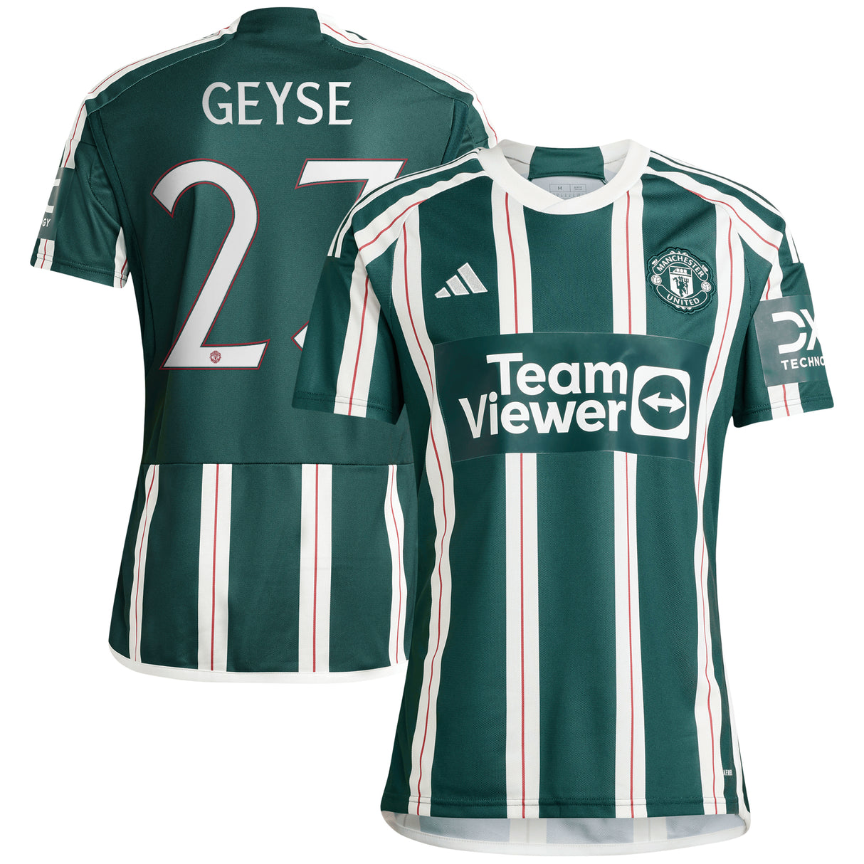 Manchester United Cup adidas Away Shirt 2023-24 - With Geyse 23 Printing - Kit Captain