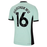 Chelsea Third Vapor Match Shirt 2023-24 with Ugochukwu 16 printing - Kit Captain