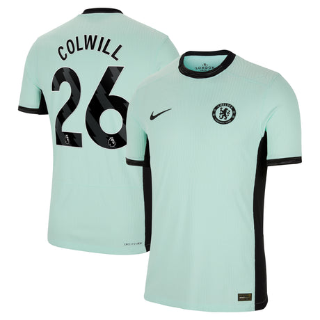 Chelsea Third Vapor Match Shirt 2023-24 with Colwill 26 printing - Kit Captain