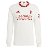 Manchester United WSL adidas Third Shirt 2023-24 - Long Sleeve - With Evans 15 Printing - Kit Captain